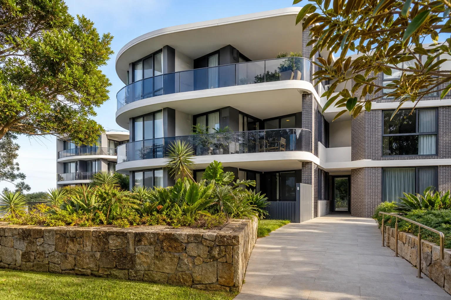 Modern Wollongong apartment seeking a Sydney trade exterior